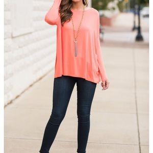 NWOT Pink Piko Top